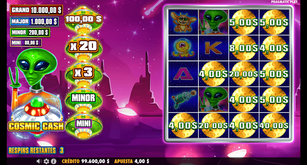 Cómo jugar al Cosmic Cash