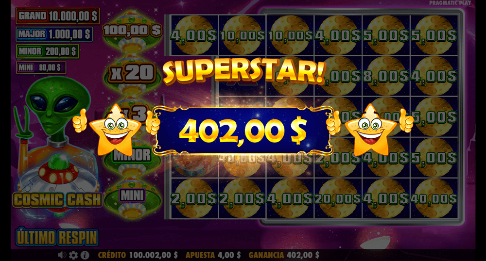 Cómo jugar al Cosmic Cash