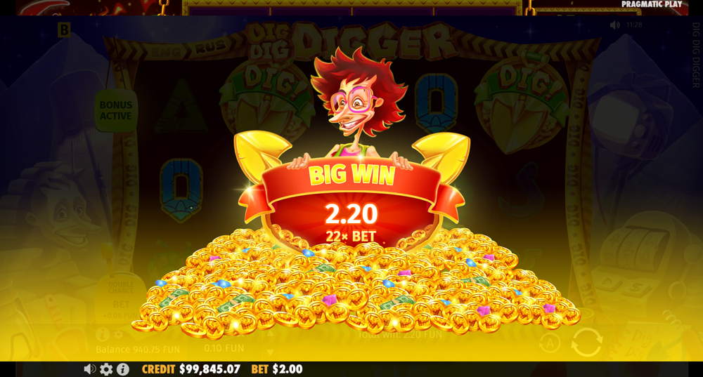 Dig Dig Digger big win