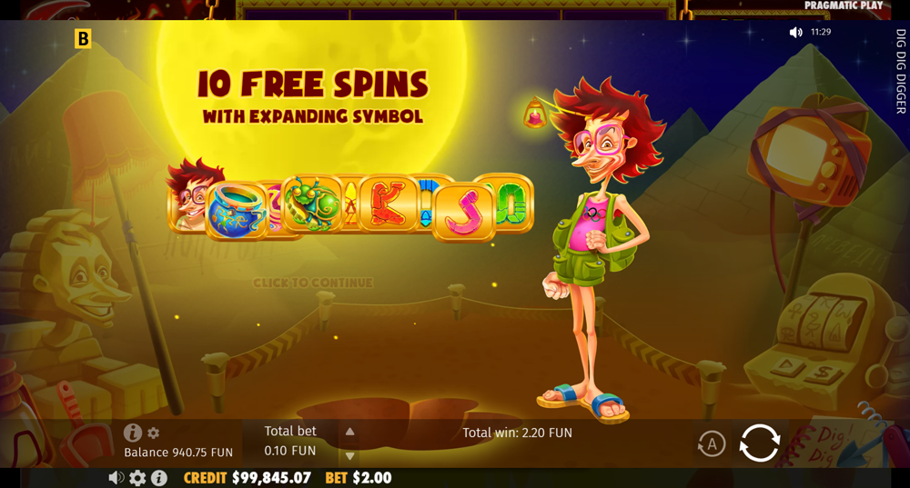Dig Dig Digger free spins