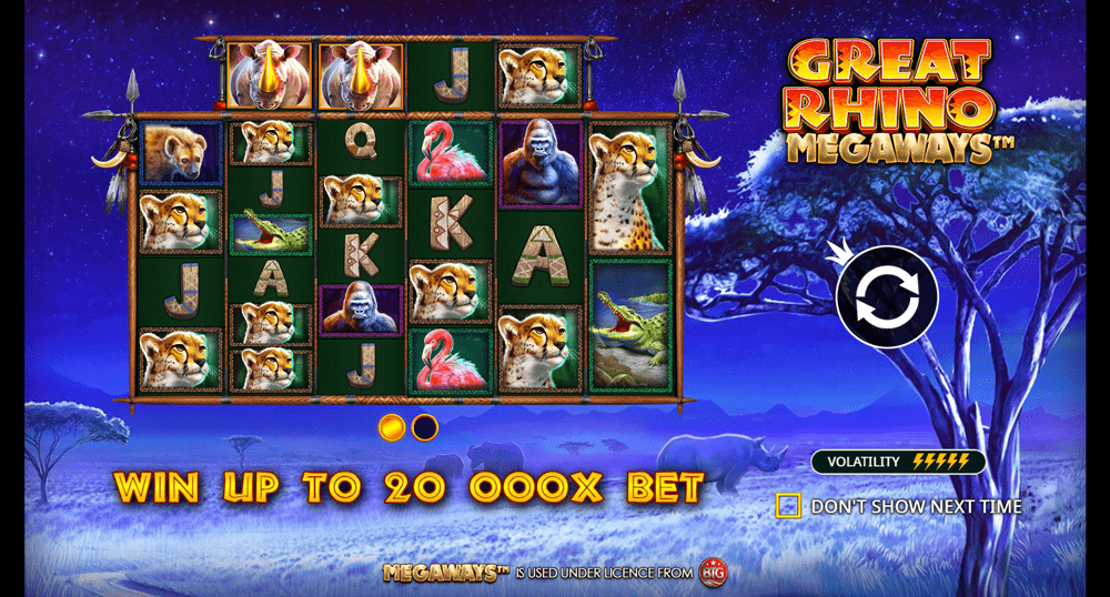 Great Rhino Megaways Gameplay 3