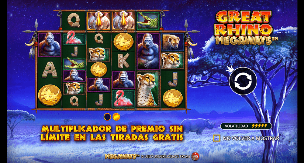 Cómo jugar al Great Rhino Megaways