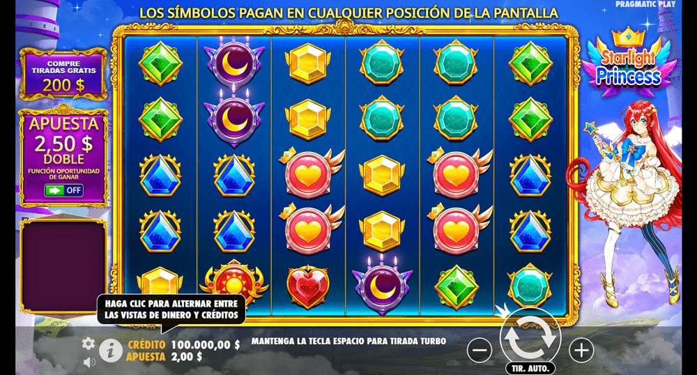 Cómo jugar al Starlight Princess