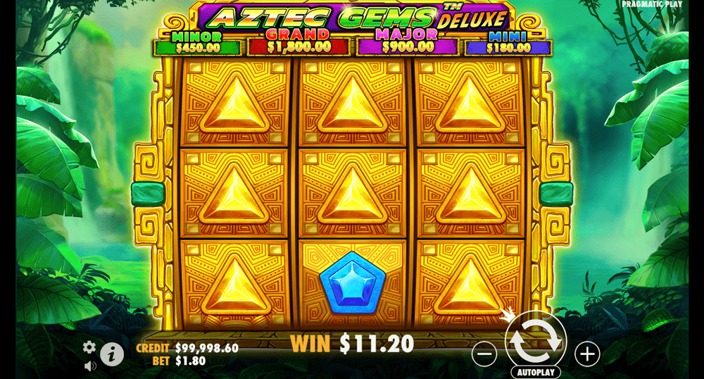 Aztec Gems Deluxe - win $11.20