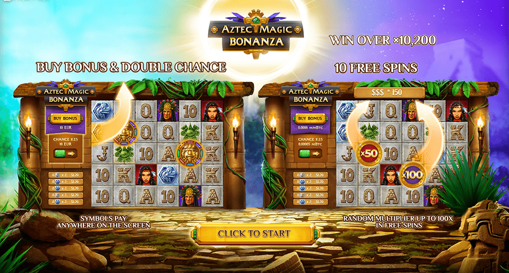 Aztec Magic Bonanza slot game preview