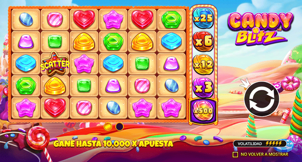 Tema de la tragaperras Candy Blitz