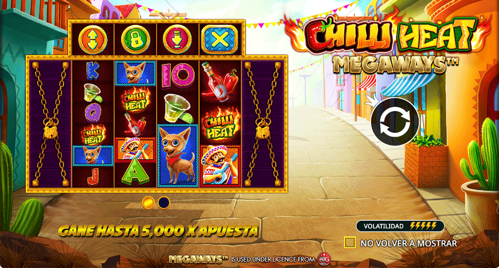 Temática dentro de la slot Chilli Heat Megaways