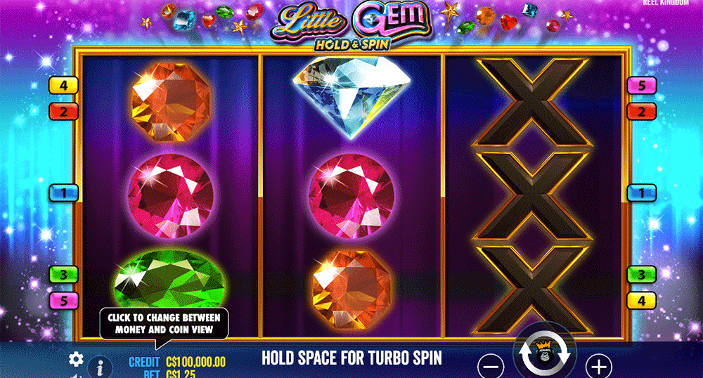 The Little Gem slot game view