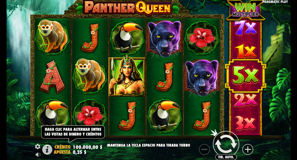 La tragaperras Panther Queen