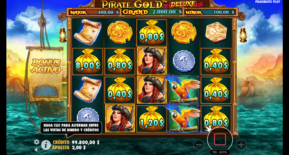 El juego Pirate Gold Deluxe