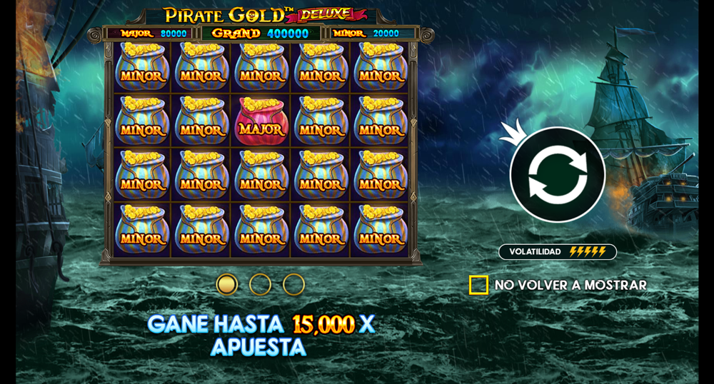 Temática de Pirate Gold Deluxe