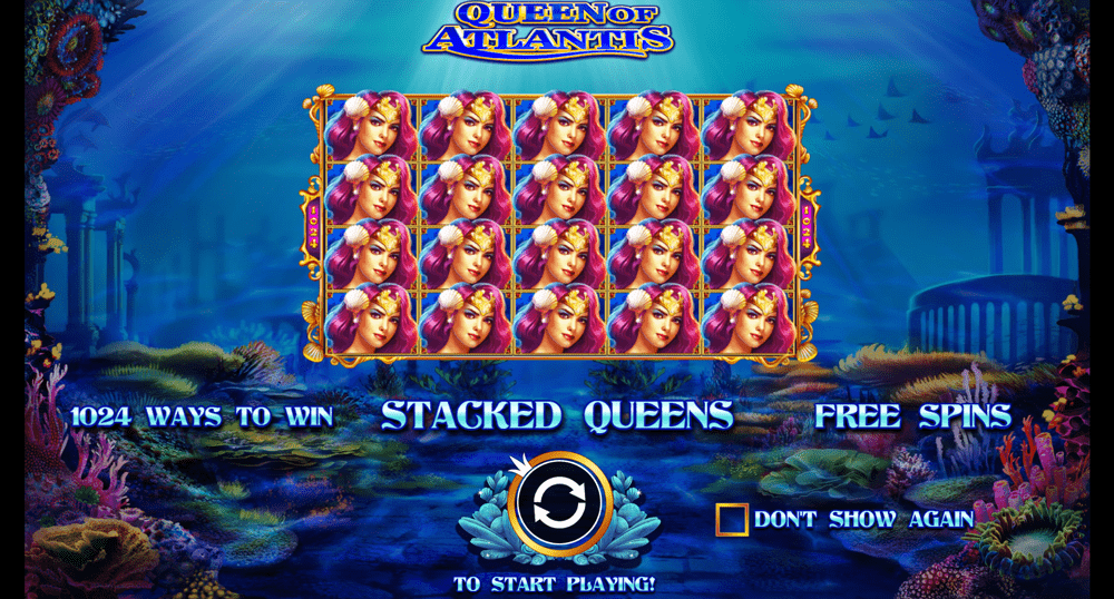 Queen of Atlantis slot - loading page