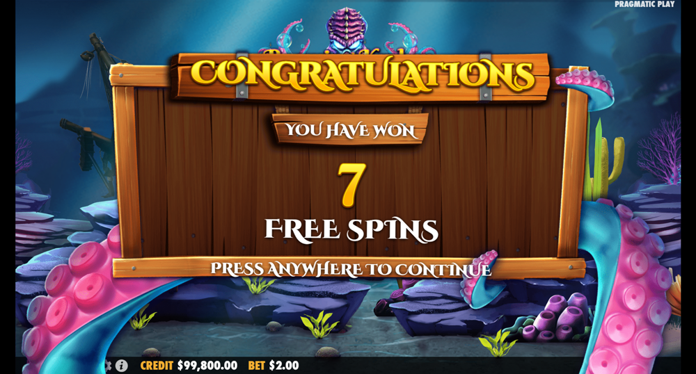 Release the Kraken Free Spins