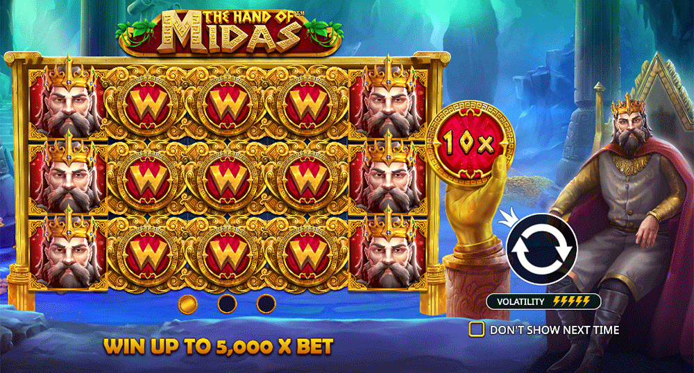 Theme of The Hand of Midas slot game