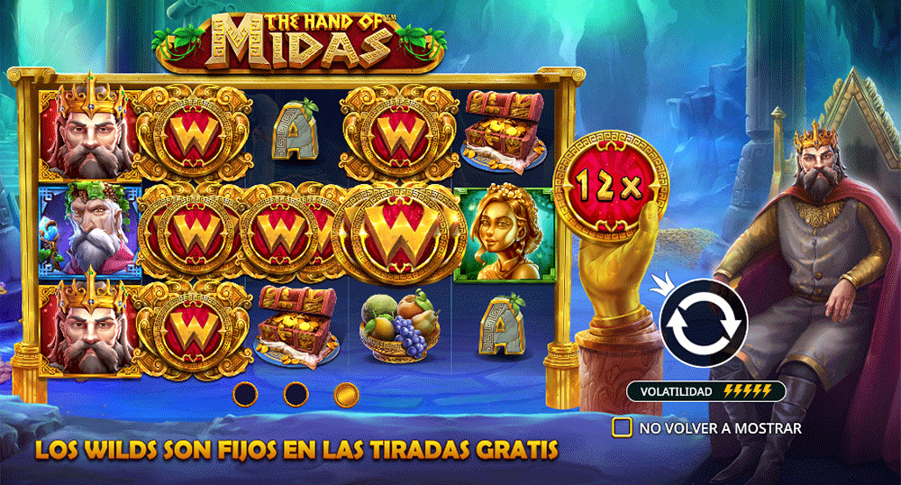 Temática de la slot The Hand of Midas