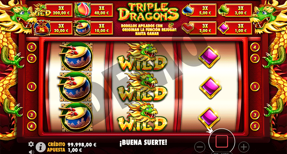 La tragaperras Triple Dragons