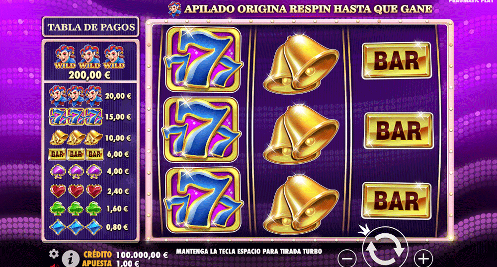 Temática dentro de la slot Triple Jokers