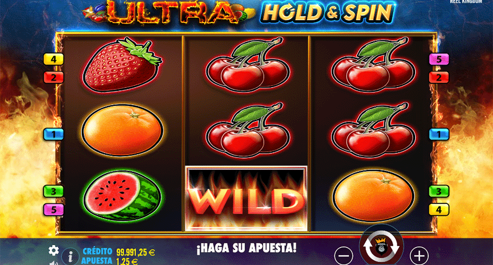 Tema de la tragamonedas Ultra Hold and Spin