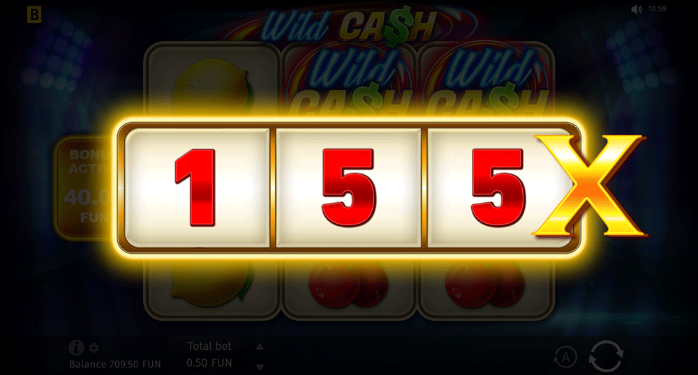 Wild Cash Bonusrunde Multiplikator