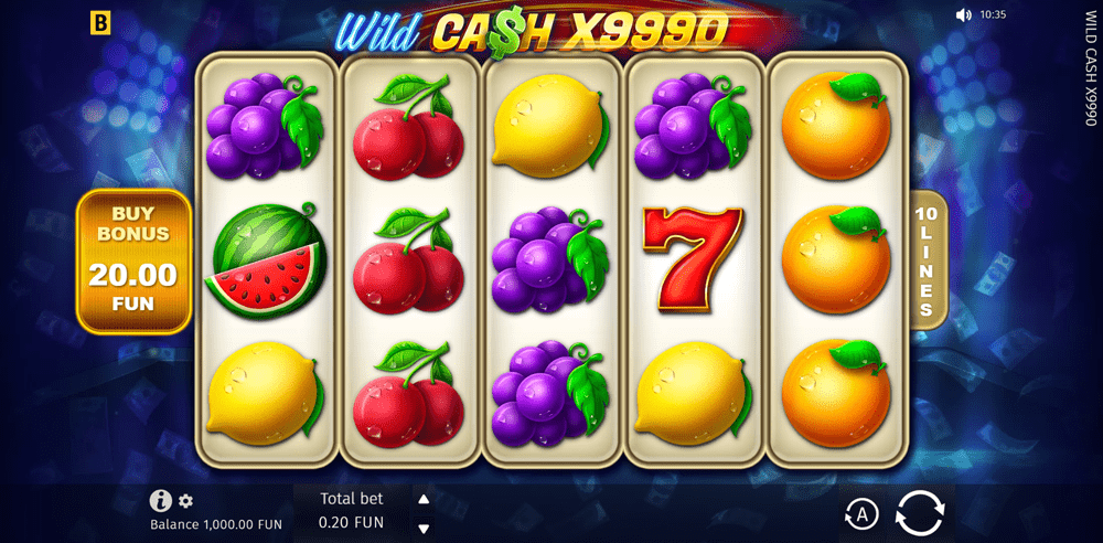 Wild cash X9990 Spielweise 2