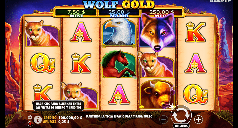 Cómo jugar al Wolf Gold 2